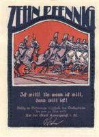 Német Birodalom/Weimari Köztársaság Ludwigslust 1922. 10Pf + 25Pf + 50Pf 3klf,  teljes sor T:I
