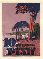 Német Birodalom/Weimari Köztársaság Plau 1922. 10Pf + 25Pf + 50Pf 3klf,  teljes sor T:I