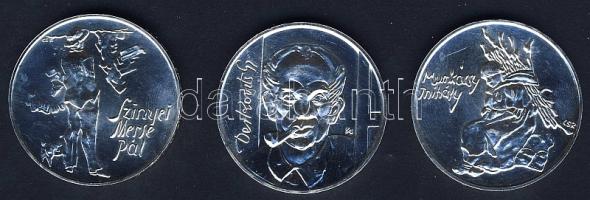 1976. 200Ft Ag 3klf db "Festők I. - Munkácsy, Szinyei, Derkovits" T:BU