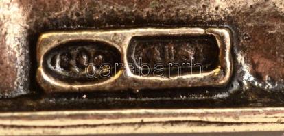 Ezüst(Ag) miniatűr gólyák, 2 db, jelzett, m: 4 cm, nettó: 32,3 g