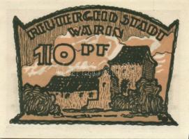 Német Birodalom/Weimari Köztársaság Warin 1922. 10Pf + 25Pf + 50Pf 3klf,  teljes sor T:I