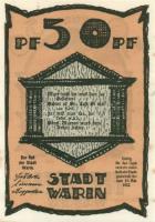 Német Birodalom/Weimari Köztársaság Warin 1922. 10Pf + 25Pf + 50Pf 3klf,  teljes sor T:I