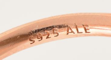 Ezüst(Ag) Pandora köves gyűrű, jelzett, méret: 54, bruttó: 3,2 g