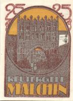 Német Birodalom/Weimari Köztársaság Malchin 1922. 10Pf + 25Pf + 50Pf 3klf,  teljes sor T:I