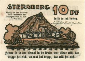 Német Birodalom/Weimari Köztársaság Sternberg 1922. 10Pf + 25Pf + 50Pf 3klf,  teljes sor T:I