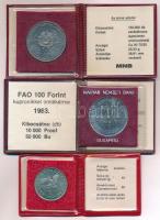 1982. 100Ft Cu-Ni "Labdarúgó világbajnokság 1982" eredeti tokban, tanúsítvánnyal +  1983. ...