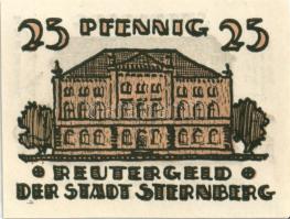 Német Birodalom/Weimari Köztársaság Sternberg 1922. 10Pf + 25Pf + 50Pf 3klf,  teljes sor T:I