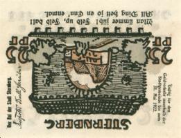 Német Birodalom/Weimari Köztársaság Sternberg 1922. 10Pf + 25Pf + 50Pf 3klf,  teljes sor T:I