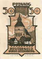 Német Birodalom/Weimari Köztársaság Sternberg 1922. 10Pf + 25Pf + 50Pf 3klf,  teljes sor T:I