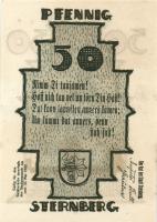 Német Birodalom/Weimari Köztársaság Sternberg 1922. 10Pf + 25Pf + 50Pf 3klf,  teljes sor T:I