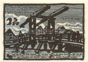 Német Birodalom/Weimari Köztársaság Schwaan 1922. 10Pf + 25Pf + 50Pf 3klf,  teljes sor T:I