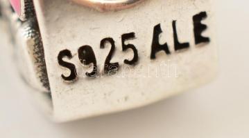 Ezüst(Ag) charm, 4 db, jelzéssel és jelzés nélkül, bruttó: 8,5 g