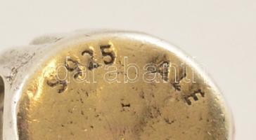 Ezüst(Ag) charm, 4 db, jelzéssel és jelzés nélkül, bruttó: 9,1 g