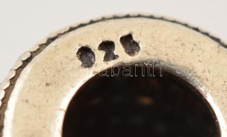 Ezüst(Ag) charm, 4 db, jelzéssel és jelzés nélkül, bruttó: 8,6 g