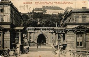 1908 Budapest I. Budai alagút, épült 1852-1857. Taussig Arth. 8829. (EK)
