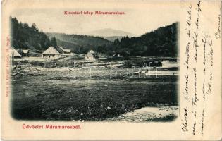 1899 (Vorläufer!) Máramaros, Maramures; Kincstári telep. Mayer és Berger kiadása / Treasury colony SÁRKÖZÚJLAK (EK)