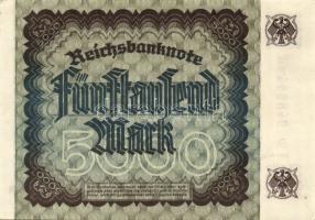 Német Birodalom/Weimari Köztársaság 1923. 5000M egyugrású sorszámmokkal T:I-