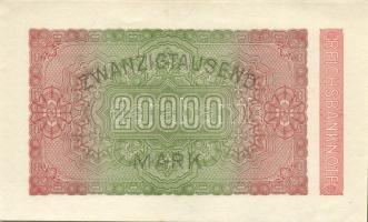 Német Birodalom/Weimari Köztársaság 1923. 20.000M (3X)egymásutáni ill. egyugrású sorszámmal T:I,I-