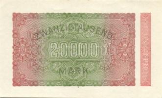 Német Birodalom/Weimari Köztársaság 1923. 20.000M (3X)egymásutáni ill. egyugrású sorszámmal T:I,I-