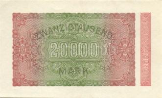 Német Birodalom/Weimari Köztársaság 1923. 20.000M (3X)egymásutáni ill. egyugrású sorszámmal T:I,I-