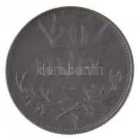 1918. 20f Fe rozettával, Artex-veret T:P
Adamo K4.1
