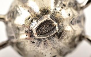 Ezüst(Ag) miniatűr tökhintó, jelzett, 7×2,5 cm, 20,1 g