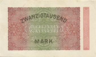 Német Birodalom/Weimari Köztársaság 1923. 20.000M (2X)2klf vízjellel T:I-