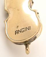 Ezüst(Ag) miniatűr cselló, jelzett, h: 6,5 cm, nettó: 10,3 g