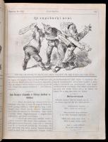 1874 az Üstökös (szerk.: Jókai Mór) 26. évfolyama, egybekötve, érdekes írásokkal, sérült vászonkötés...