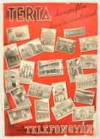 cca 1930 Terta Telefongyár hangosfilm leadó berendezések képes katalógusa. 20p. ázás nyomokkal