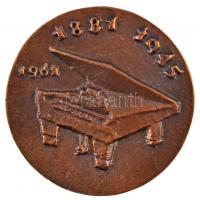 Csúcs Ferenc (1905-1999) 1961. "Bartók Béla / 1881 - 1945" kétoldalas öntött Br emlékérem ...