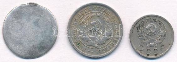 Orosz Birodalom 1839. 20k Ag + Szovjetunió 1933. 20k Ag + 1935. 10k Cu-Ni T:1--4
Russian Empire 183...