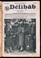 1939  Délibáb című újság 22 db száma + 1 db Színházi Élet