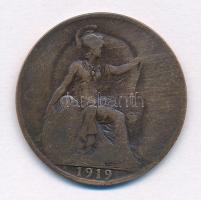 Nagy-Britannia 1919. 1p Br "V. György" hibás veret, a fej a másik oldalon is látszik T:3
...