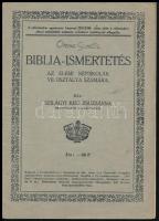 Szilágyi Kiss Zsuzsánna: Biblia-ismertetés. Az elemi népiskolák VII. osztálya számára. Debrecen,1940,Debrecen Sz. Kir. Város és a Tiszántúli Református Egyházkerület Könyvnyomda Vállalata, 34+2 p. Papírkötésben, kissé foltos, az utolsó lapon ceruzás jegyzettel.