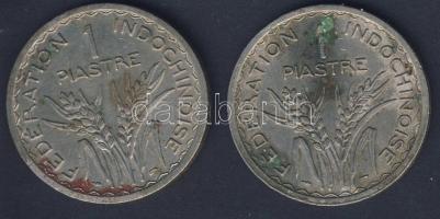 Francia Indokína 1947. 1P(2x) T:2/3+ kevés korr.
