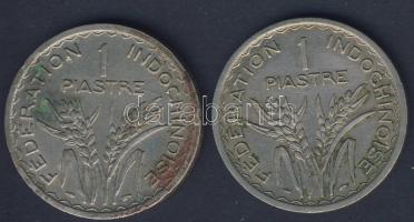 Francia Indokína 1947. 1P(2x) T:2/3+ kevés korr.