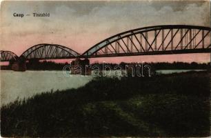 1918 Csap, Chop; Tisza híd / Theißbrücke / Tisza river bridge (EK)