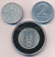 1929. 2P Ag + 1947. 2Ft Al + 1972. 10Ft Ni tokban, tanúsítvánnyal T:1--3