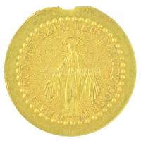 DN IX. Pius Au emlékérem? (0,47g/13mm) T:2- ki. ND Pius IX Au commemorative medal? (0,47g/13mm) C:VF cracked