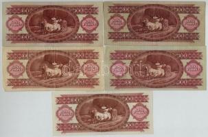 1957-1992. 100Ft (5xklf) T:III