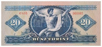 1949. 20Ft nyomdai papírráncok T:I,I- / 
Hungary 1949. 20 Forint with printing creases C:UNC,AU 
A...