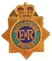 Nagy-Britannia DN Merseyside fém, zománcozott rendőrkitűző (21x18mm) T:1 Great-Britain ND Merseyside enamelled metal police pin (21x18mm) C:AU