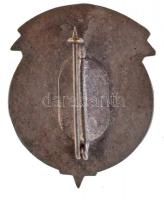 ~1980. "Társadalmi Munkáért Debrecen V. Tanács" zománcozott fém kitűző (32,5x26mm) T:1