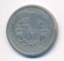 Amerikai Egyesült Államok 1886. 5c Cu-Ni Liberty Nickel T:2- USA 1886. 5 Cents Cu-Ni Liberty Nickel C:VF