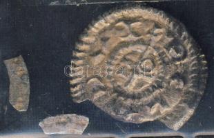 Béla herceg 1064-1074. Denár Ag ÉH.6. T:darabokban (2 kisebb rész letörve, együtt van)