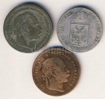 Ausztria/magyar verdejel 1869GyF 20Kr Ag T:4 + Ausztria 1849A 6Kr Ag T:3 + 1868. 20Kr Ag T:3/4+