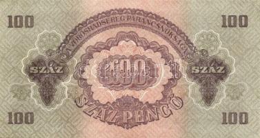 1944. 100P "V.H." (2x) egymásutáni sorszámmal, 4mm-es számokkal! T:I