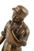 Rónai jelzéssel: Suszterinas. Bronz, alabástrom talapzaton. m: 24 cm