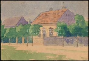 Révész Kornél (1885-1944): Holl Judith és Géczy Gábor házassága, Sopron 1937, alkalmi kisgrafika, ré...